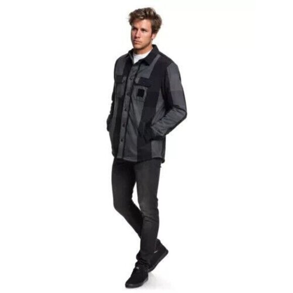 QuikSilver Men's Miho Stones SHERPA Long Sleeve Over Shirt Size M - Picture 8 of 16